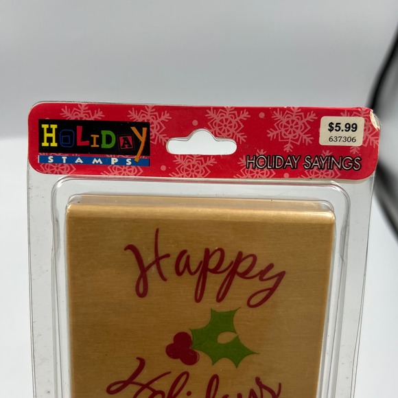 Vintage Holiday Stamps NEW Rubber Stamps Junk Journaling Christmas Scrapbooking - Picture 6 of 6